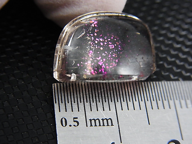 画像: ピンクファイヤー（ティンカーベル）クオーツ研磨タンブル 9.9カラット