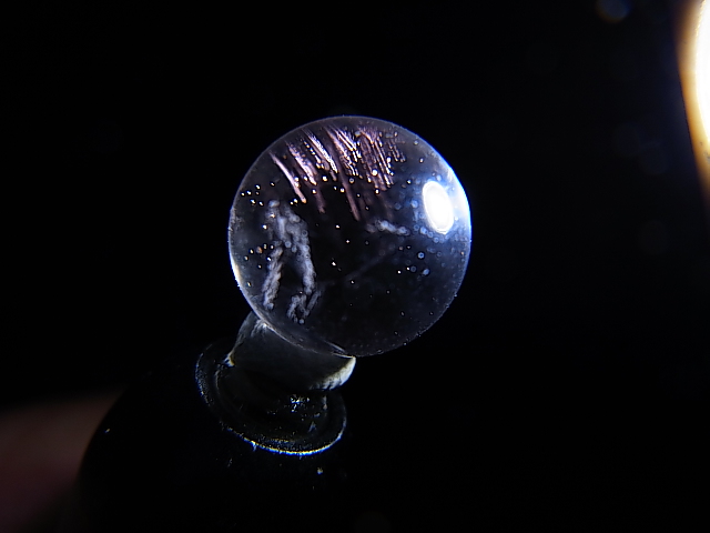 画像: マダガスカル産ピンクエンジェルラダー水晶丸玉 9.5mm