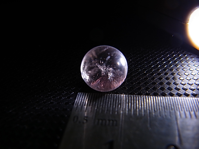 画像: マダガスカル産ピンクエンジェルラダー水晶丸玉 9.5mm