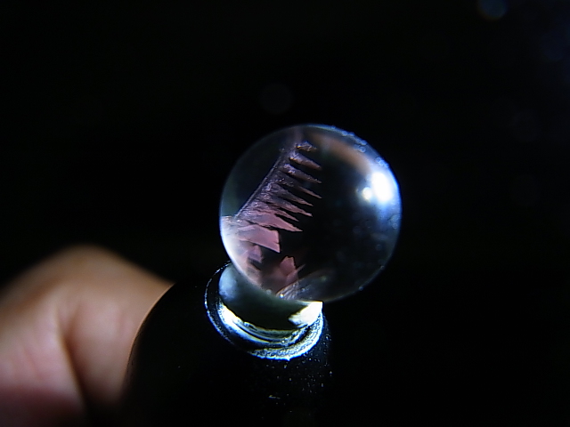 画像: マダガスカル産ピンクエンジェルラダー水晶丸玉 9mm