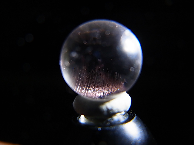 画像: マダガスカル産ピンクエンジェルラダー水晶丸玉 8.5mm