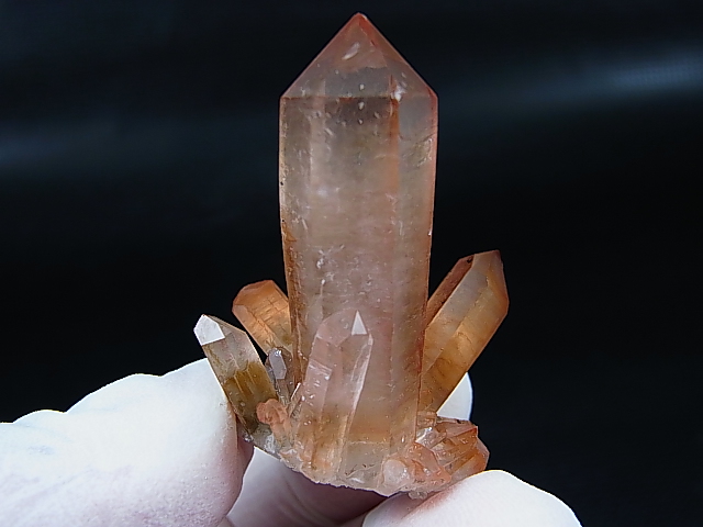 画像: スウェーデン産ヘマタイト（タンジェリン）水晶ポイント（連晶） 16.2g