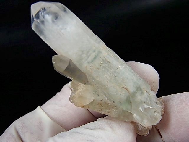 画像2: マダガスカル産フックサイトイン水晶ポイント（グリーンファントム/連晶） 21.7g