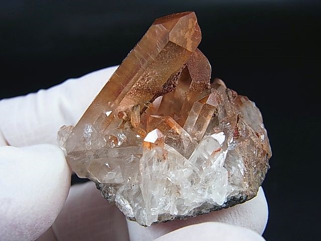 画像: スウェーデン産ヘマタイト（タンジェリン）水晶クラスター 16.7g