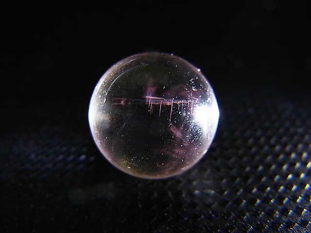 画像: マダガスカル産ピンクエンジェルラダー水晶丸玉 14.5mm