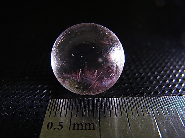 画像: マダガスカル産ピンクエンジェルラダー水晶丸玉 14.5mm