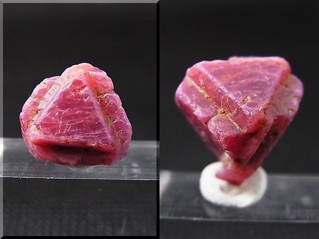 画像: ベトナムLuc Yen産ルビー結晶原石（△成長丘付き） 14.5カラット