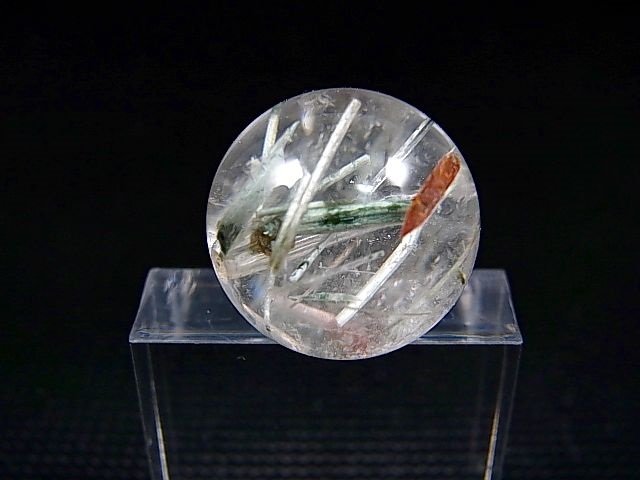画像2: ブラジル産水晶（チューブインクルージョン）粒売りビーズ 18.5mm