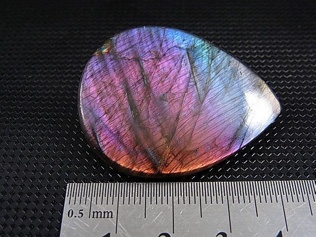 画像: レアカラー：ピンク/パープル/ブルーシラーラブラドライト研磨タンブル 11.4g