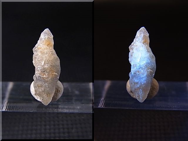 画像: ミャンマー・モゴック産ホワイトサファイア原石（犬牙型ＤＴ） 2.9カラット