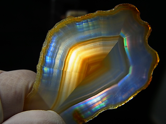 画像: ブラジル産イリスアゲートスライス 6.9g