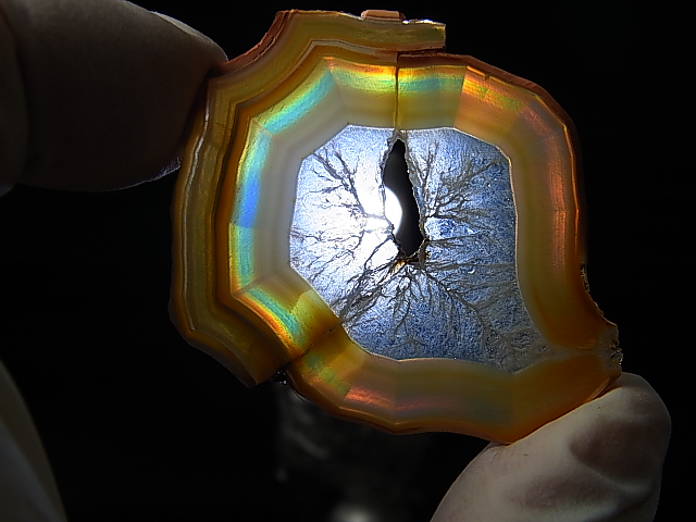 画像2: ブラジル産イリスアゲートスライス 4.6g