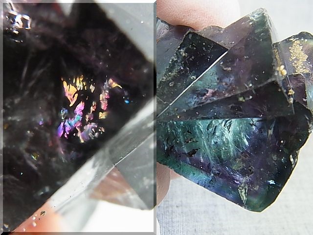 画像: ナイジェリア産強蛍光フローライト原石 86.8g