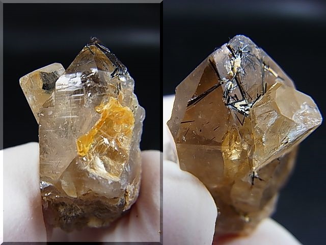 画像: ベトナム・タインホア産スモーキー水晶＆トパーズ共生 6.2g