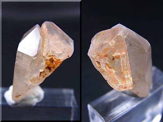 画像: ベトナム・タインホア産スモーキー水晶＆トパーズ共生 6.5g