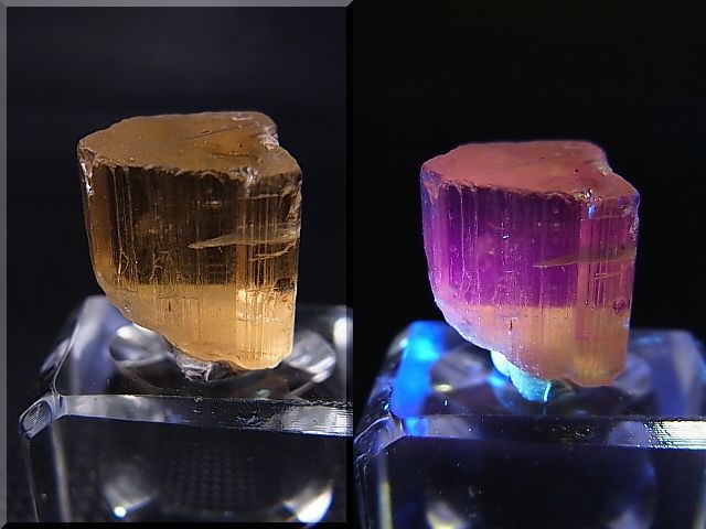 画像1: タンザニア産蛍光スキャポライト原石 13.4カラット