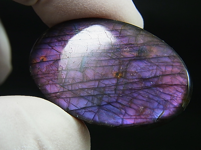 画像1: レアカラー：ピンク/パープル/ブルーシラーラブラドライト研磨タンブル 9.0g