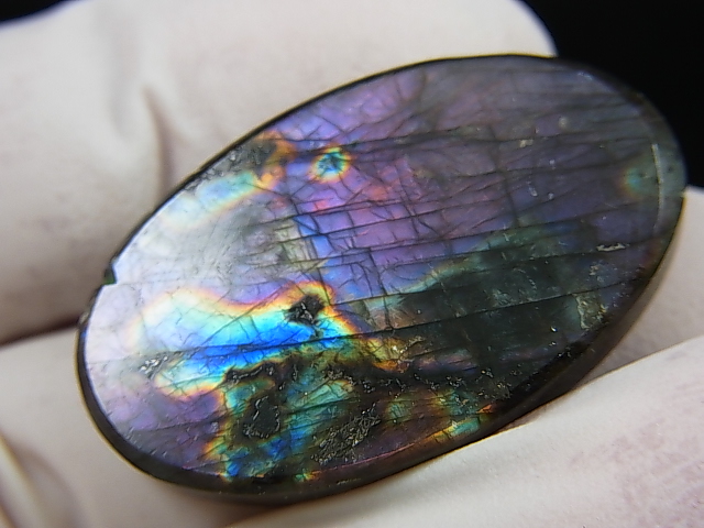 画像: レアカラー：ピンク/パープル/ブルーシラーラブラドライト研磨タンブル 9.0g