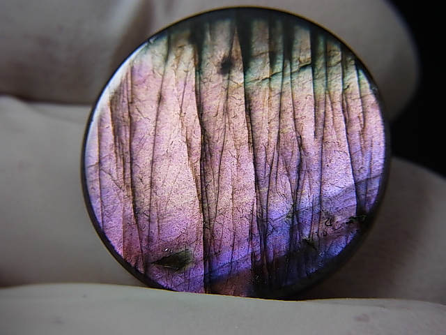 画像: レアカラー：ピンク/パープルシラーラブラドライト研磨タンブル 5.8g