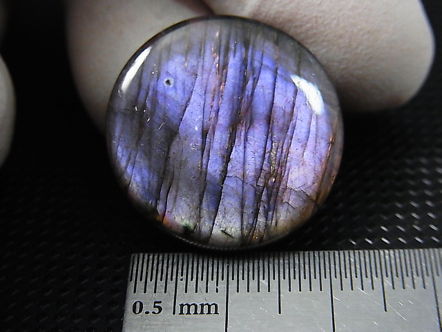 画像: レアカラー：ピンク/パープルシラーラブラドライト研磨タンブル 5.8g