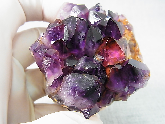 画像: コンゴ産カラーシフト/ディープカラーアメジストクラスター 163.4g