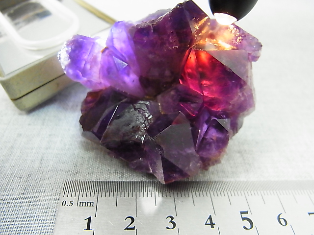 画像: コンゴ産カラーシフト/ディープカラーアメジストクラスター 122.5g