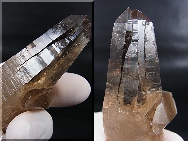 画像: スカルドゥ産スモーキークオーツ（タントリックツイン/貫入り） 46.2g