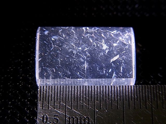 画像: マダガスカル産ジラソルクオーツ研磨原石（針状ルチル/中空インクルージョン） 2.4g