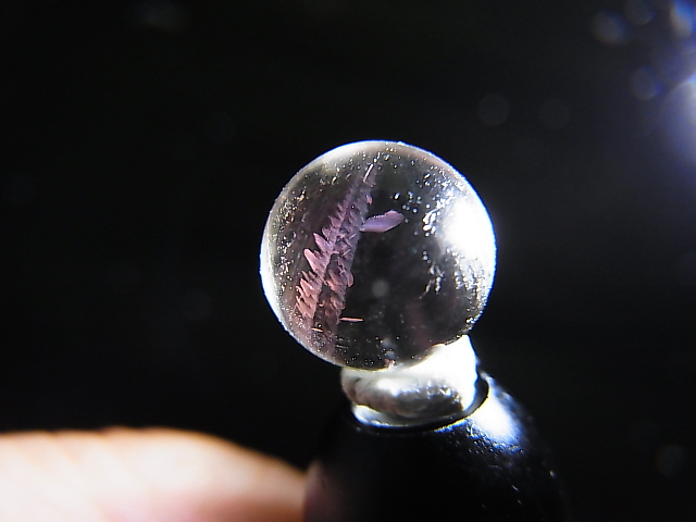 画像: マダガスカル産ピンクエンジェルラダー水晶丸玉 10mm