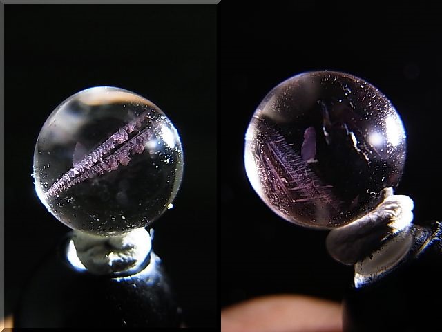 画像: マダガスカル産ピンクエンジェルラダー水晶丸玉 10mm