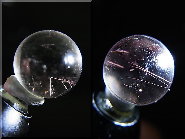 画像: マダガスカル産ピンクエンジェルラダー水晶丸玉 8.5mm