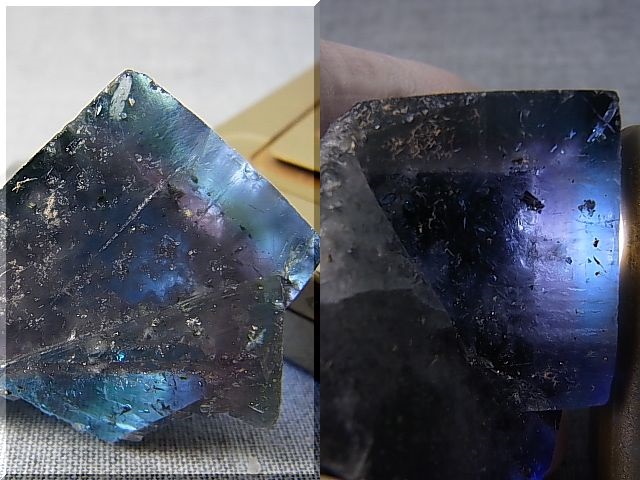 画像: ナイジェリア産強蛍光フローライト原石 86.1g