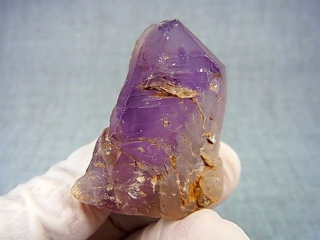 画像: ミャンマー・モゴック産ラベンダーアメジスト原石（エレスチャル） 35.8g