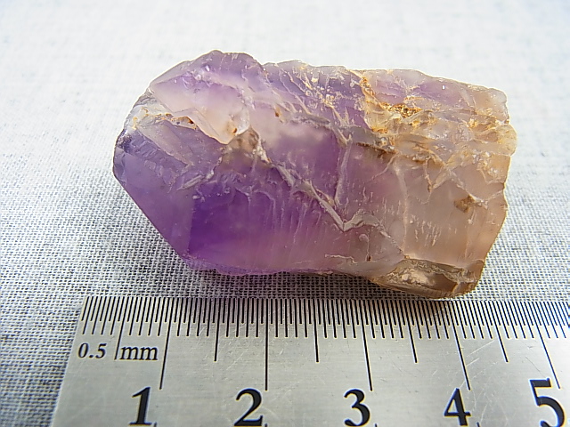 画像: ミャンマー・モゴック産ラベンダーアメジスト原石（エレスチャル） 35.8g