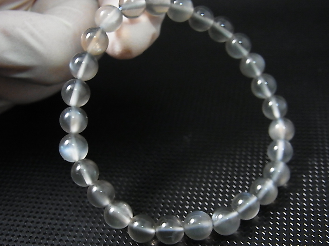 画像: タンザニア産シルバーシラームーンストーン粒売りビーズ 7mm平均