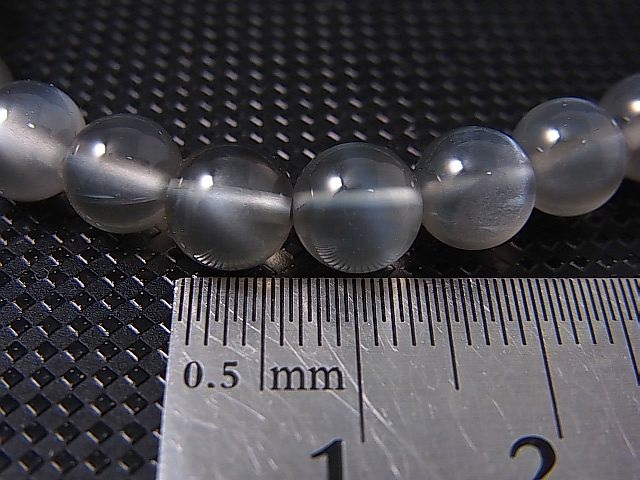 画像: タンザニア産シルバーシラームーンストーン粒売りビーズ 7mm平均