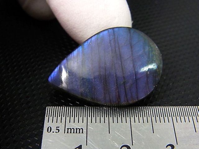 画像: レアカラー：パープル/ブルーシラーラブラドライト研磨タンブル 5.3g