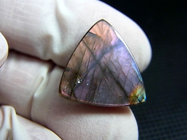 画像: レアカラー：オレンジピンク/パープル/ブルーシラーラブラドライト研磨タンブル 2.8g