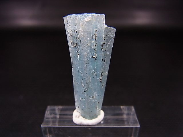 画像1: ベトナム産連晶結束型アクアマリン原石（ブラックトルマリン付き） 3.2g