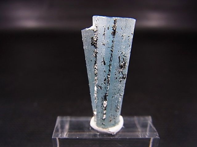 画像2: ベトナム産連晶結束型アクアマリン原石（ブラックトルマリン付き） 3.2g