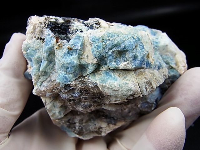 画像: ベトナム・タインホア産アクアマリン/カオリナイト原石（マッシブ） 229.1g