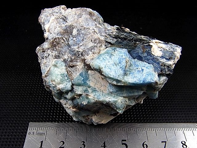 画像: ベトナム・タインホア産アクアマリン/カオリナイト原石（マッシブ） 229.1g