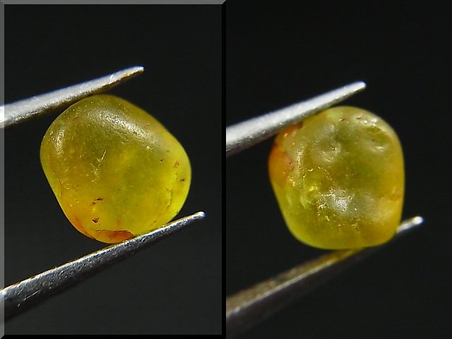 画像: ベトナムMinh Tien産イエロートルマリン結晶原石（川流れ自然研磨） 2.3カラット