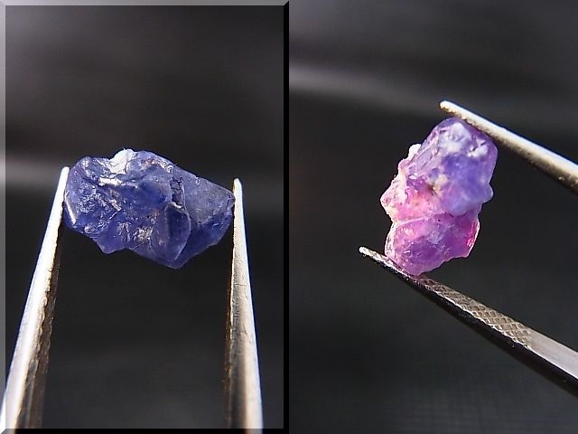 画像: ベトナムLuc Yen産コバルトスピネル原石結晶（蛍光/カラーチェンジ） 2.7カラット