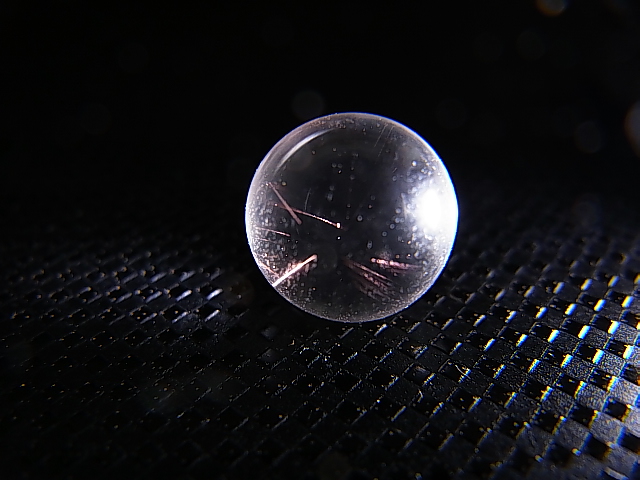 画像2: マダガスカル産ピンクエンジェルラダー水晶丸玉 10mm