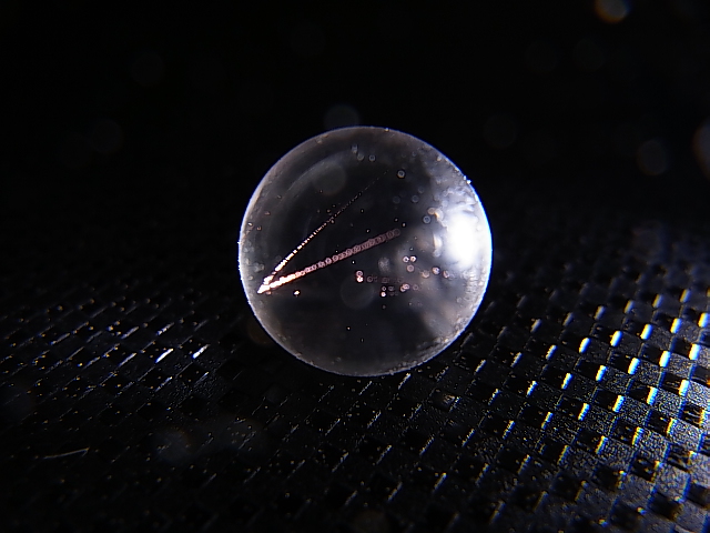 画像: マダガスカル産ピンクエンジェルラダー水晶丸玉 10mm