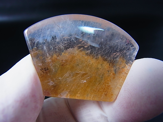 画像: ブラジル産デンドリック水晶研磨タンブル 17.2g