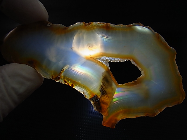 画像: ブラジル産イリスアゲートスライス 16.2g