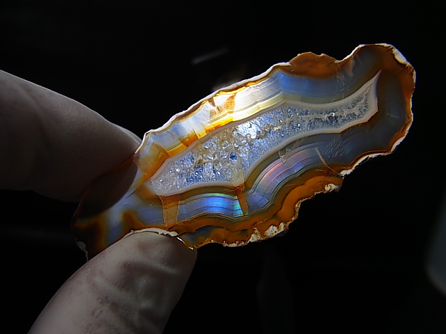 画像: ブラジル産イリスアゲートスライス 6.1g