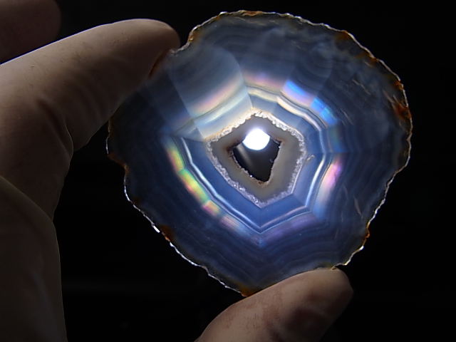 画像: ブラジル産イリスアゲートスライス 16.6g